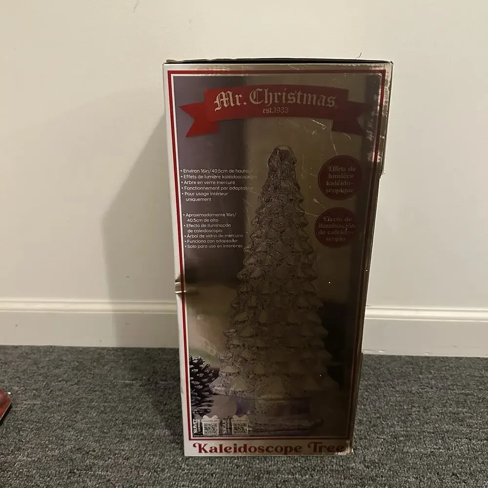 Mr. Christmas 16-inch mercury glass kaleidoscope light-up tree